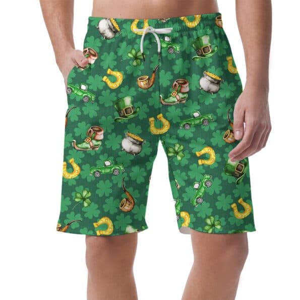 St. Patrick's Day Men's Hawaiian Shorts