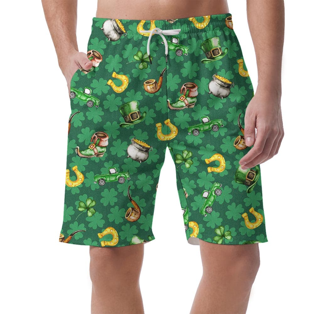 St. Patrick's Day Men's Hawaiian Shorts
