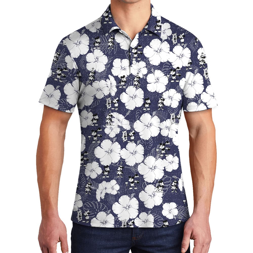 Steamboat Willie’s Hawaiian Tropics - 1928 Classic Mickey Men’s Polo