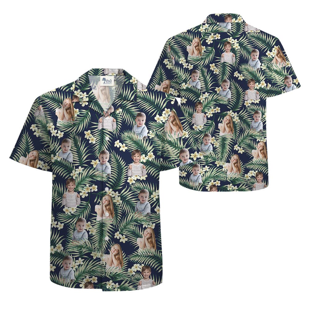 Tropical Hawaiian Button Up Shirt With 3 Faces Or More1