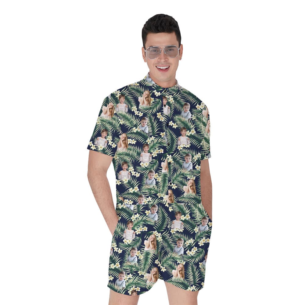 Unique Custom Multiple Photos Male Romper1