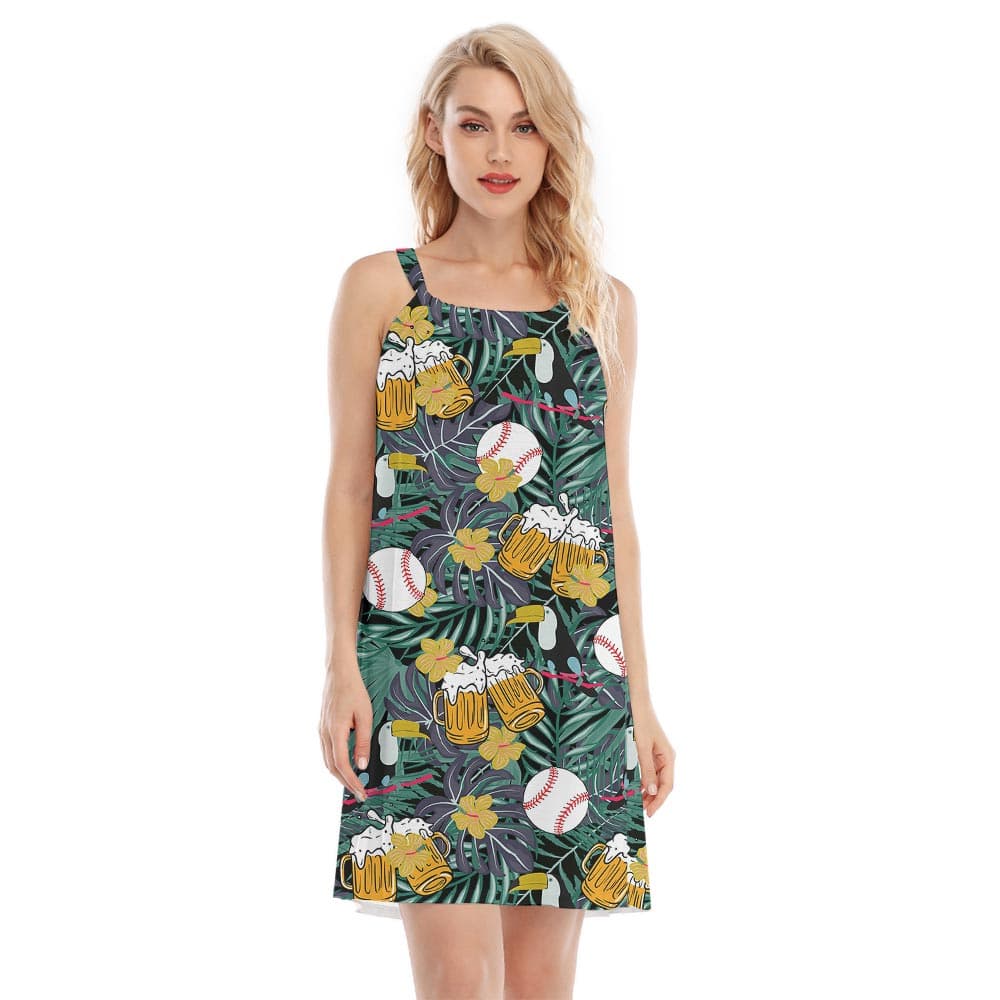 Women's Cheer Hawaiian Cami Dress