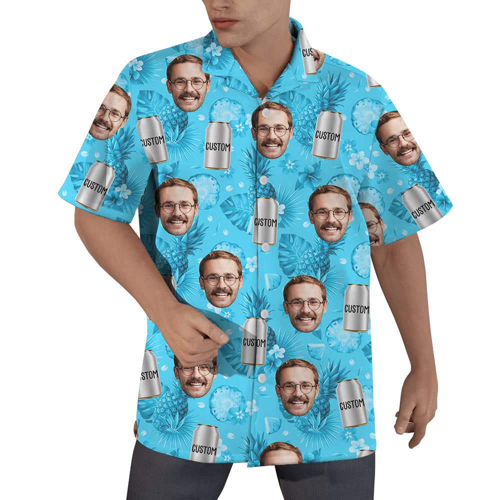 Cold-Beer-Blue-Button-Up-Shirt-With-Custom-Face1.jpg