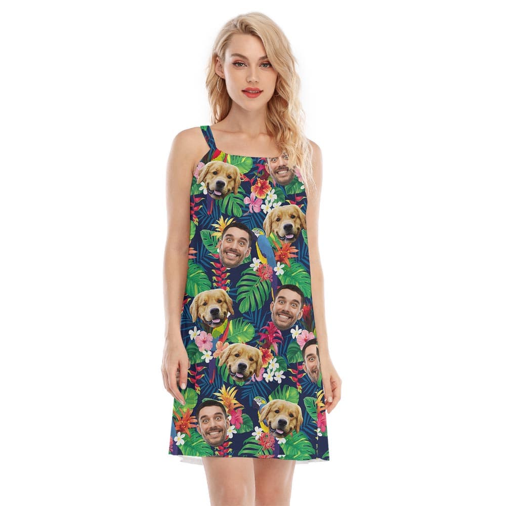 Custom Hawaiian Cami Dress For Woman