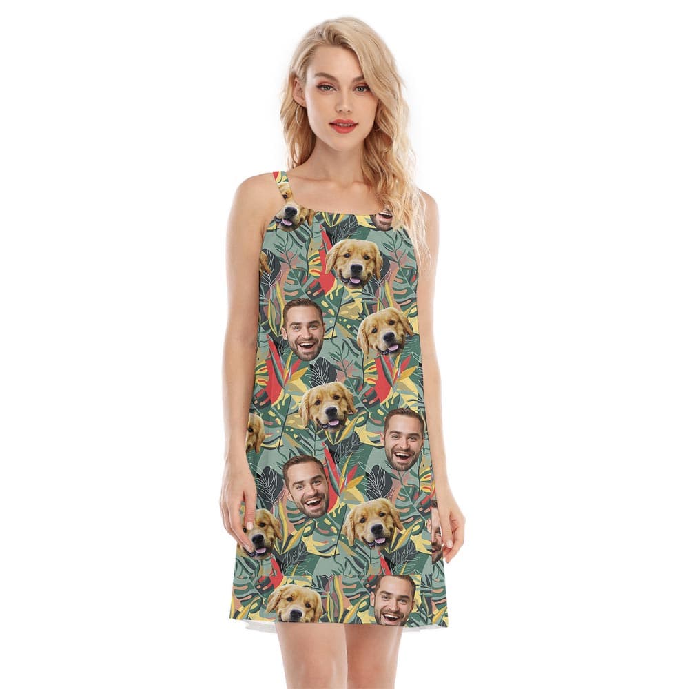 Custom Tropical Women's Hawaiian Cami Dress