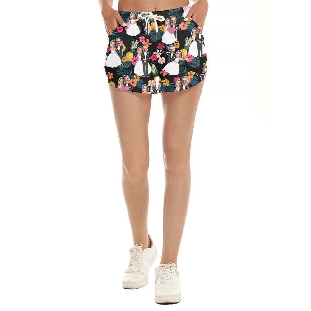 Custom Face Bridal Party Women's Shorts1