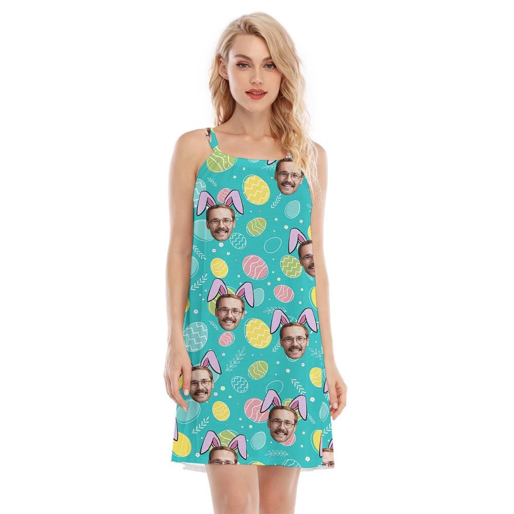 Custom Photo Bunny Women Dress For Easter3