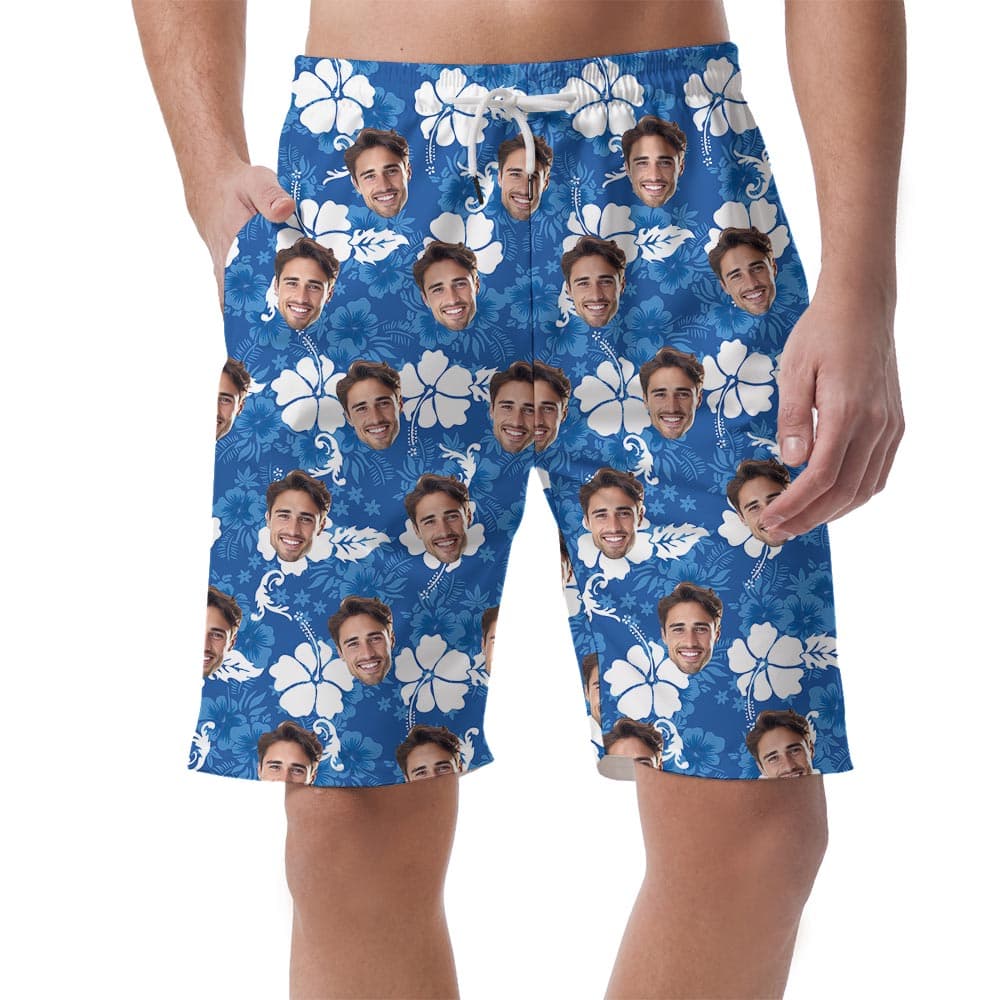 Custom Your Faces Men's Hawaiian Shorts