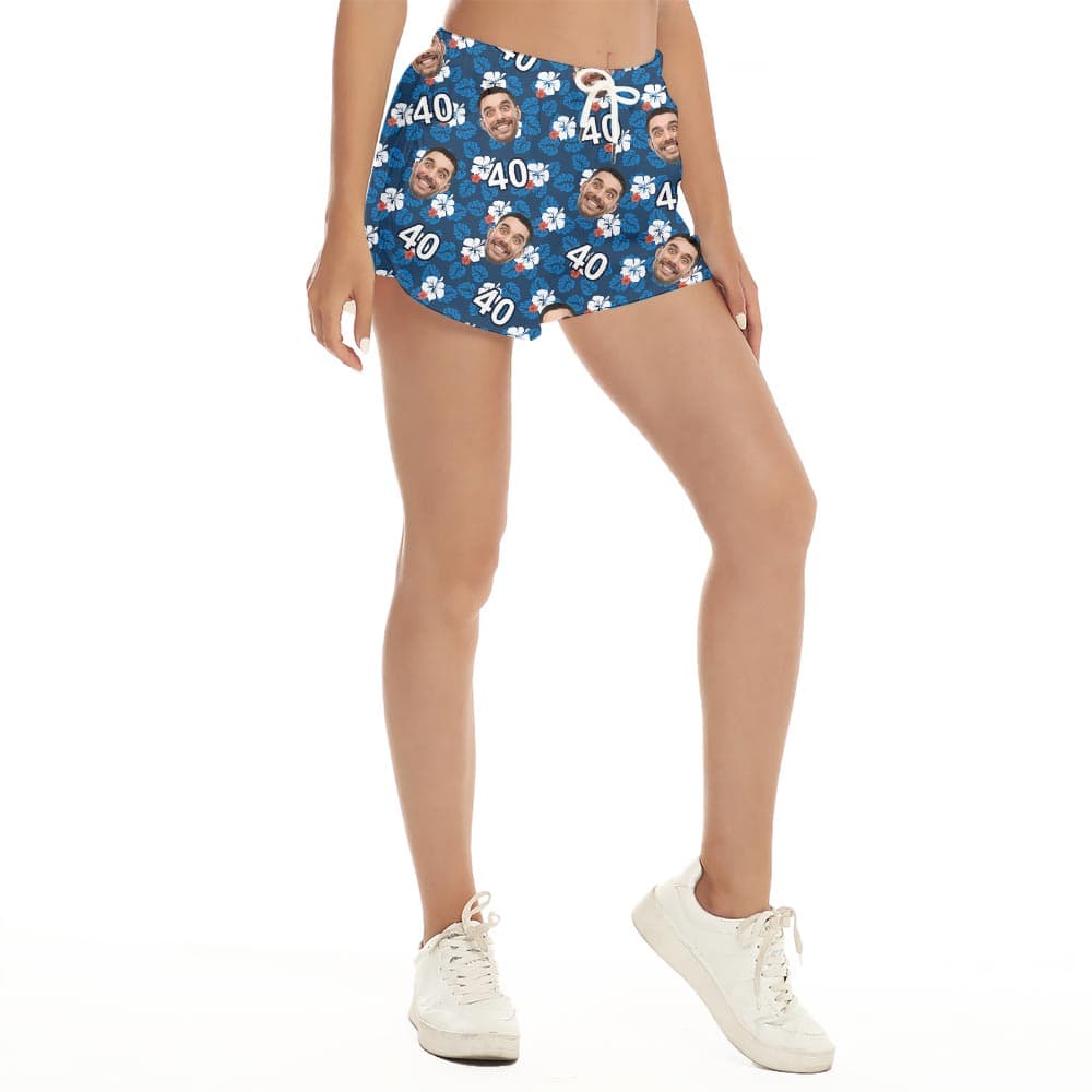 Customized Birthday Beach Shorts For Women