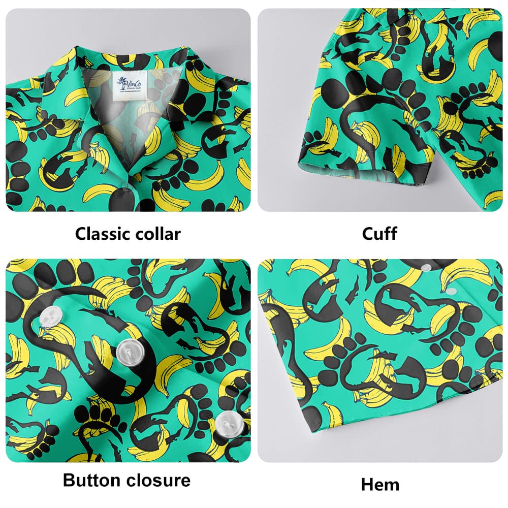 Funny Bigfoot Banana Hawaiian Shirt