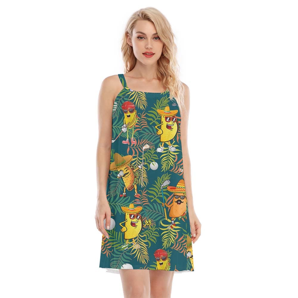 Golf Taco Fiesta Women's Cami Dress3