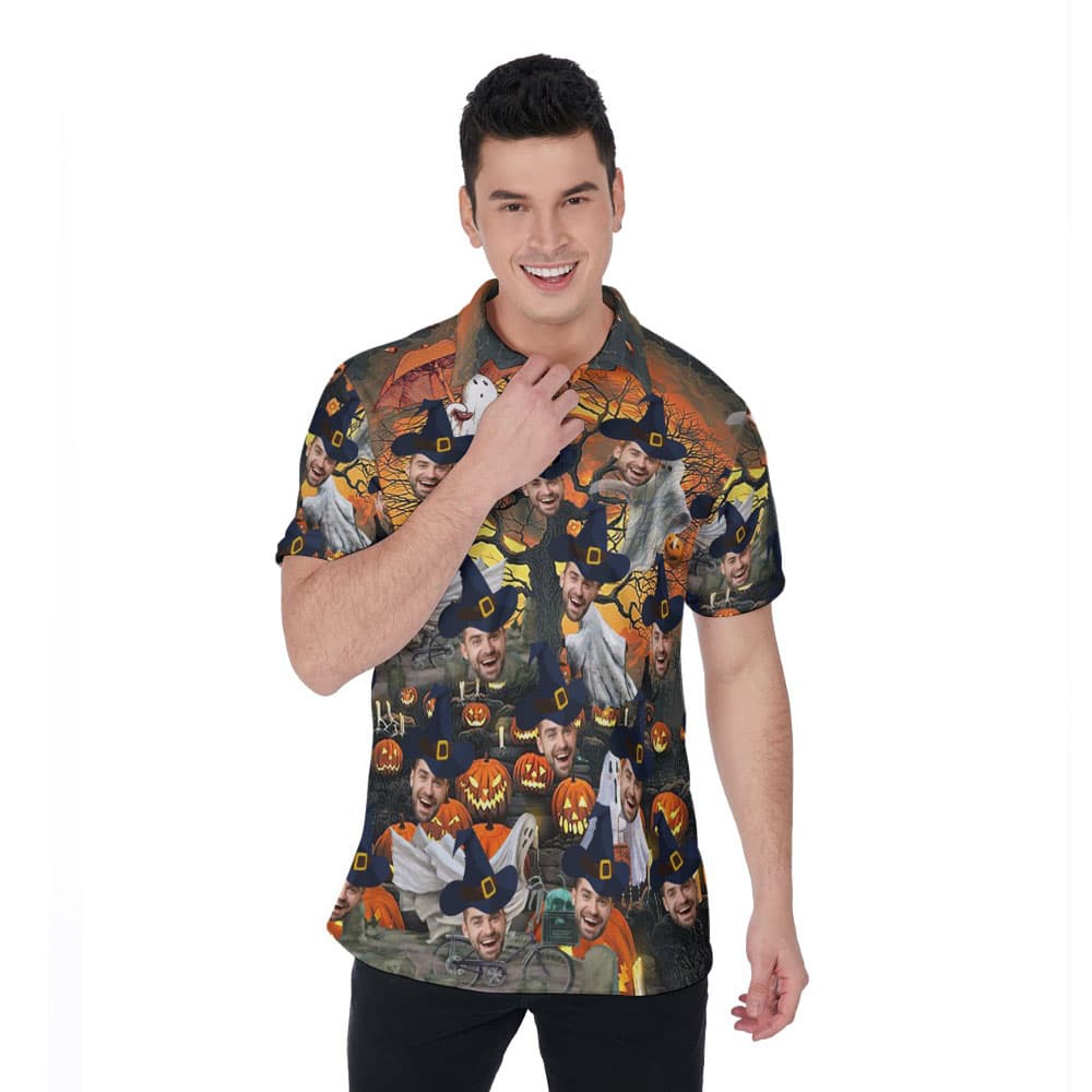 Halloween-Pumpkin-Ghost-Hawaiian-Polo-Shirt-With-Custom-Face-4.jpg