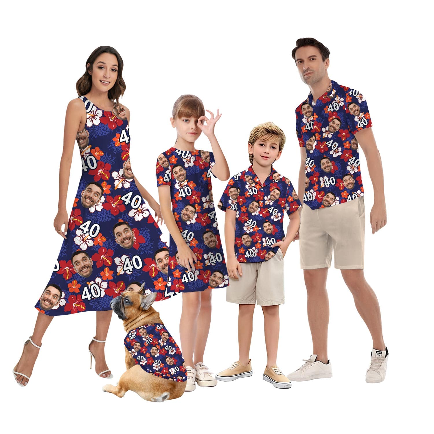 Happy Birthday Custom Matching Couples Hawaiian Clothing