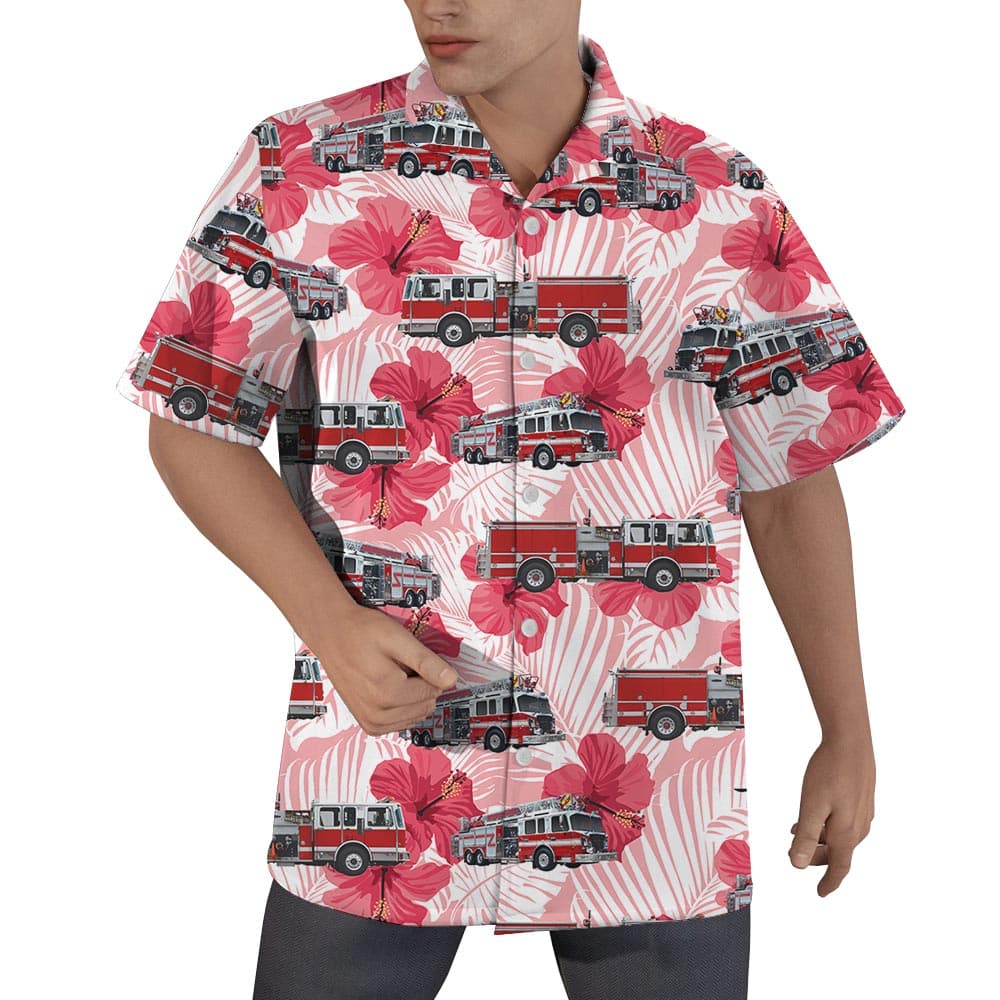 Tropical Hibiscus Flower Hawaiian Shirts Men