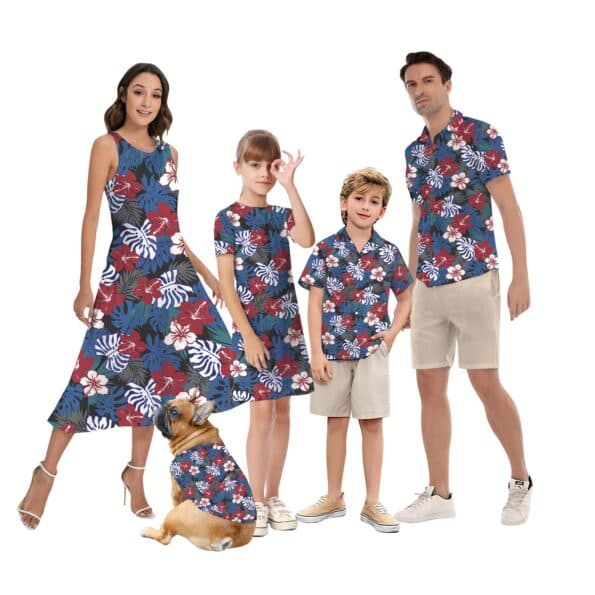 Hibiscus Tropical Matching Outfits For Family