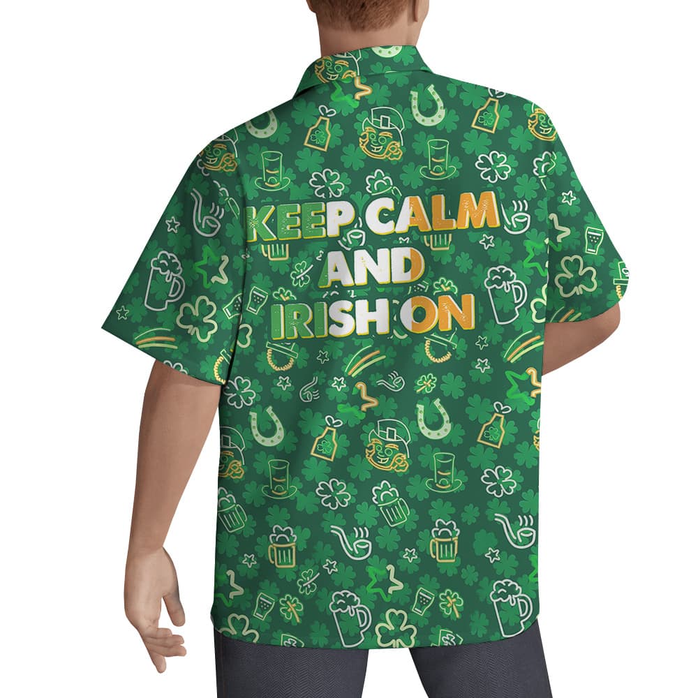Keep Calm and Irish On Hawaiian Shirt for Men2