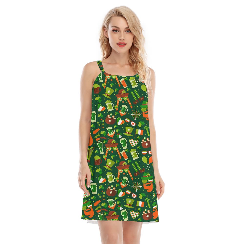 Kiss me Im Irish Paddys Day Aloha Cami Dress1