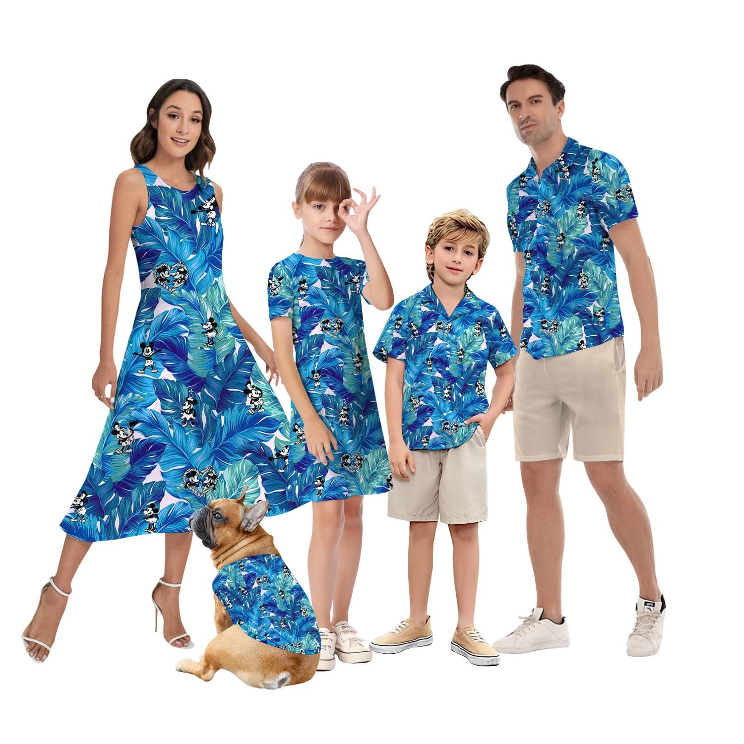 Mickey Mouse Steamboat Willie Matching Hawaiian Shirts For Couples