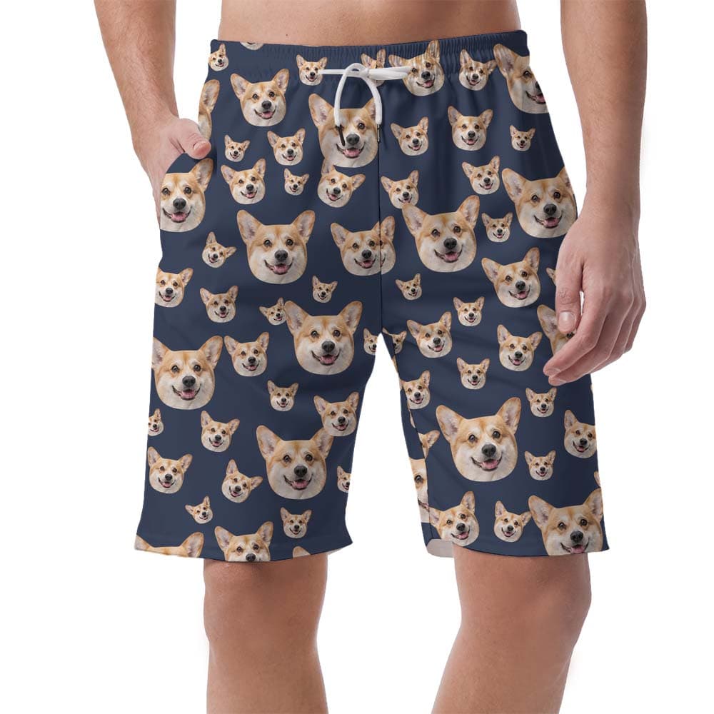 Multiple Face Custom Men's Swim Shorts4