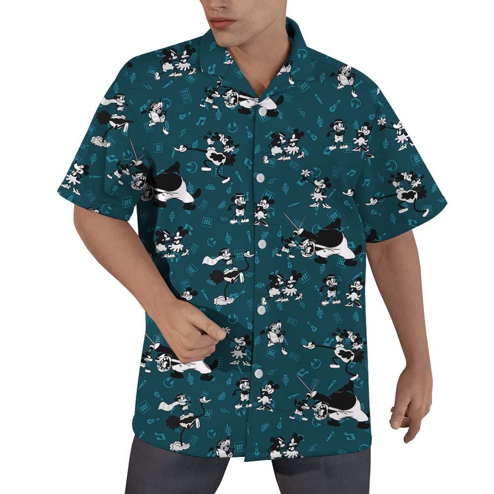 Original Mickey 1928 Music Hawaiian Shirts1