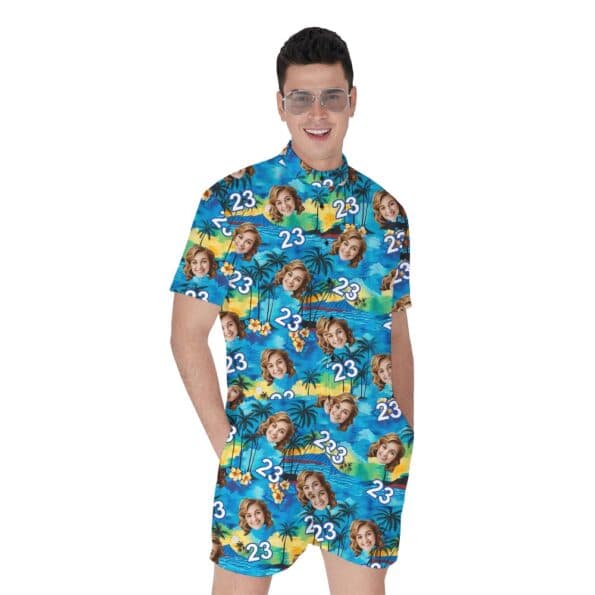 Personalized Happy Birthday Beach Romper For Men