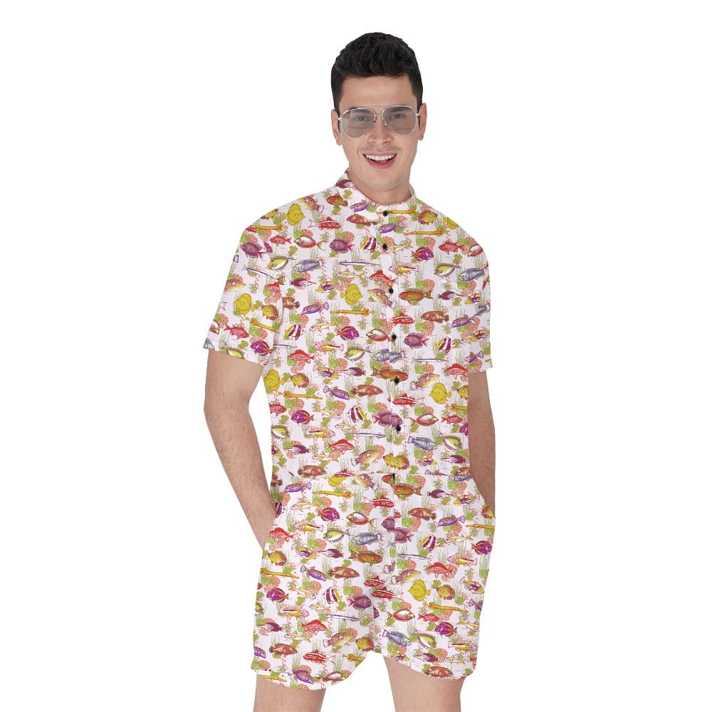 Hawaiian Summer Sea Men's Romper