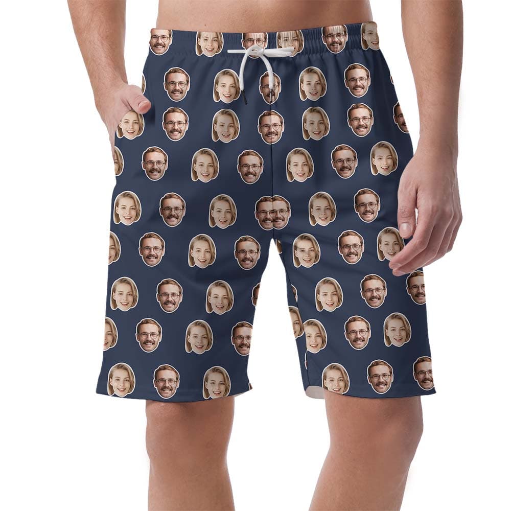 Unique Custom Multiple Face Board Shorts For Men4