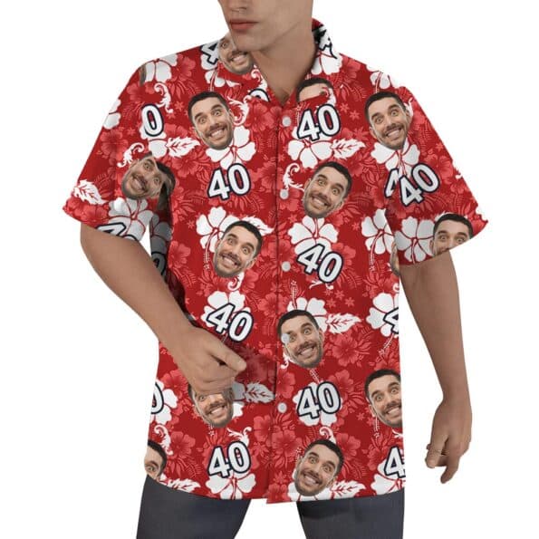 Unique Happy Birthday Personalized Men Hawaiian Shirt With Age