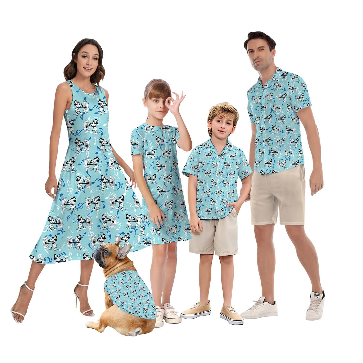 Vintage Mickey 1928 Matching Family Hawaiian Shirts6