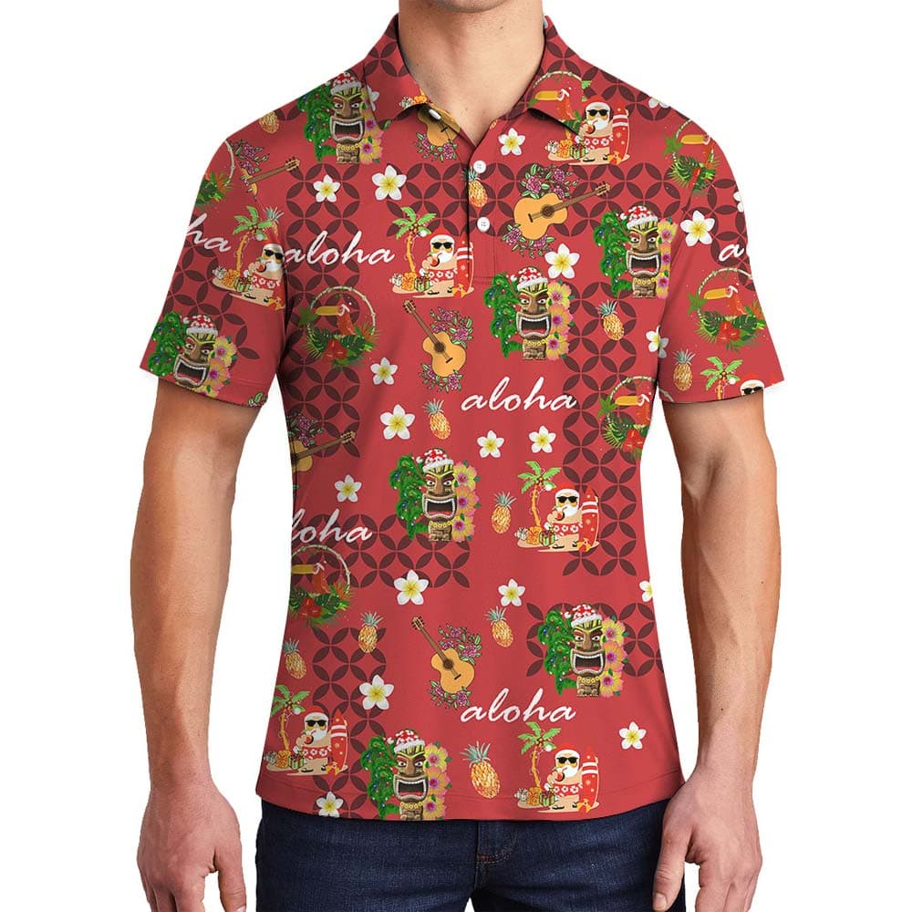 Aloha Men's Polo For Summer Vacation