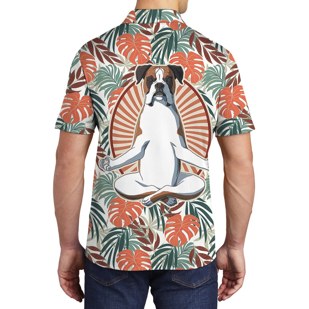 Beagle Finding Zen Hawaiian Men Shirt for Dog Lovers6