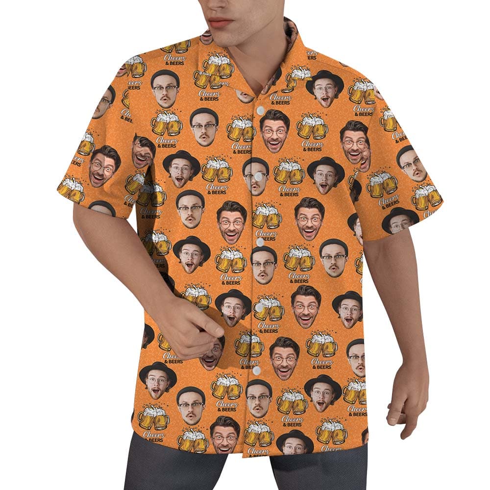 Beer And Cheer Custom Hawaiian Shirt With 2 Faces1