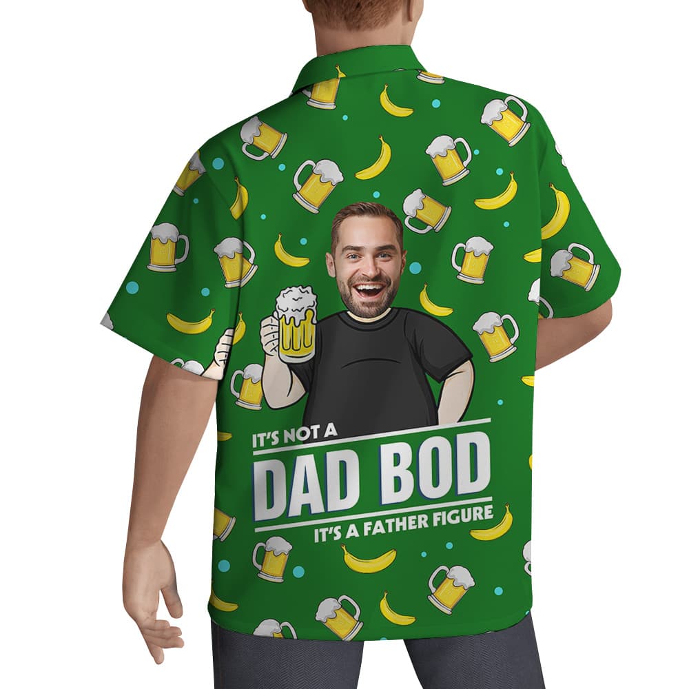 Best Father Day Gifts Custom Face Green Hawaiian Men Shirt2