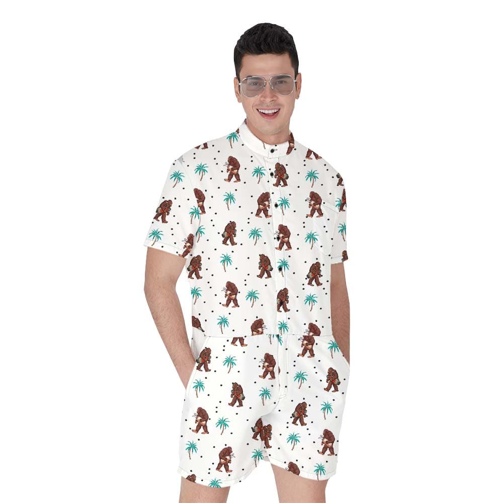 Matching Bigfoot Aloha Men's Romper
