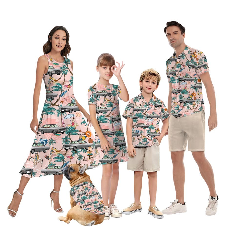 Summer Hawaiian Car Family Matching
