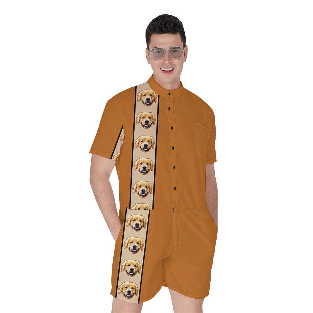 Customized Dog Hawaiian Romper Men For Pet Lovers