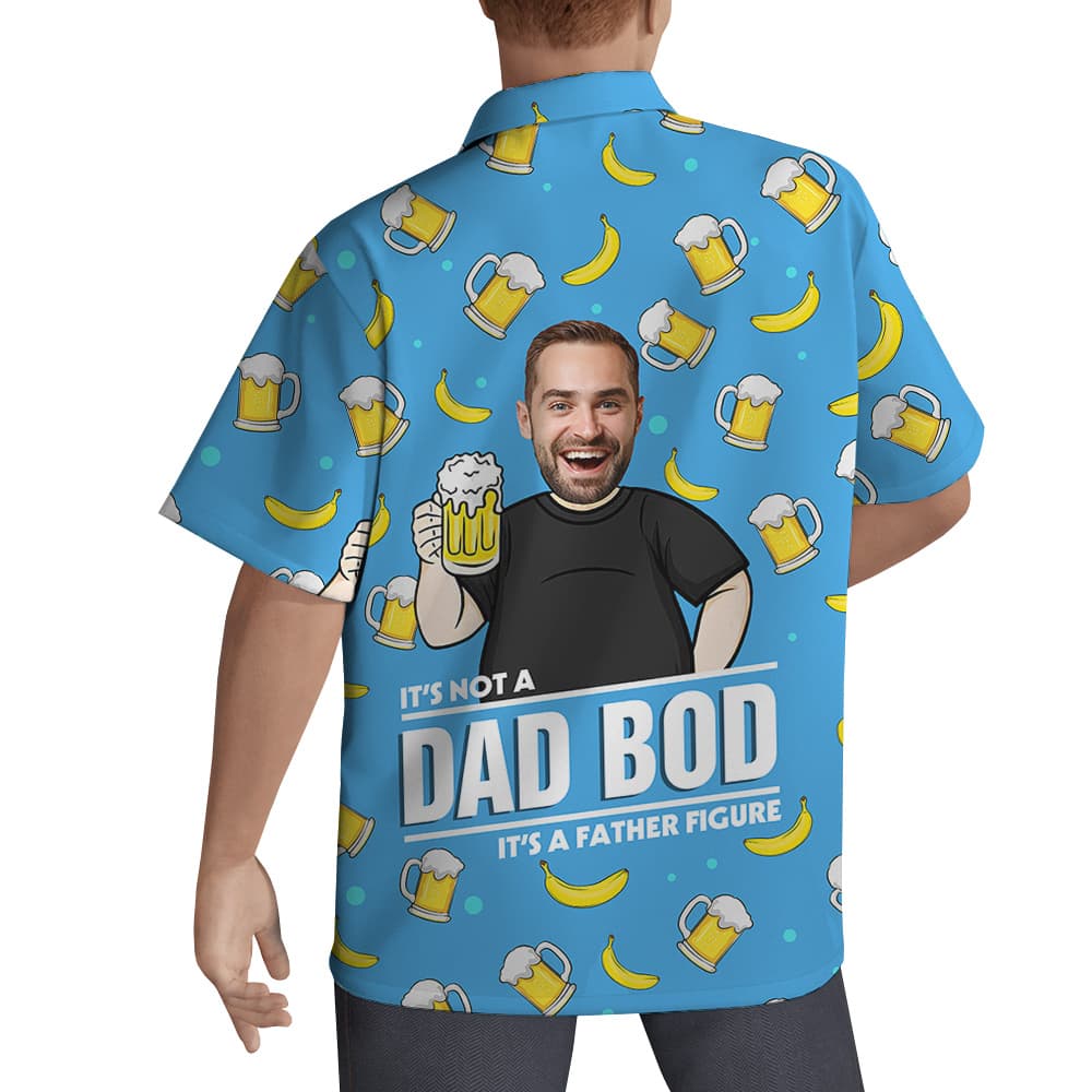 Funny Father’s Day Custom Blue Hawaiian Men Shirt2
