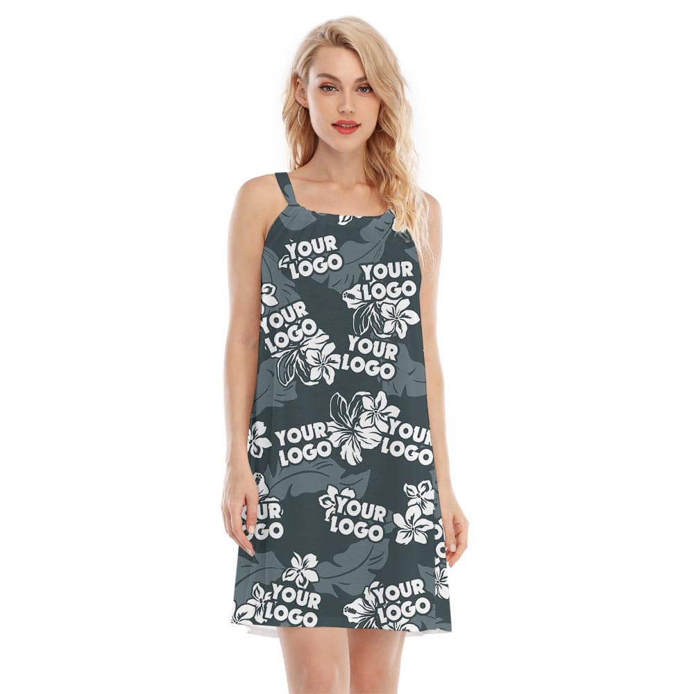Personalized Logo Tropical Summer Hawaiian Cami Dress