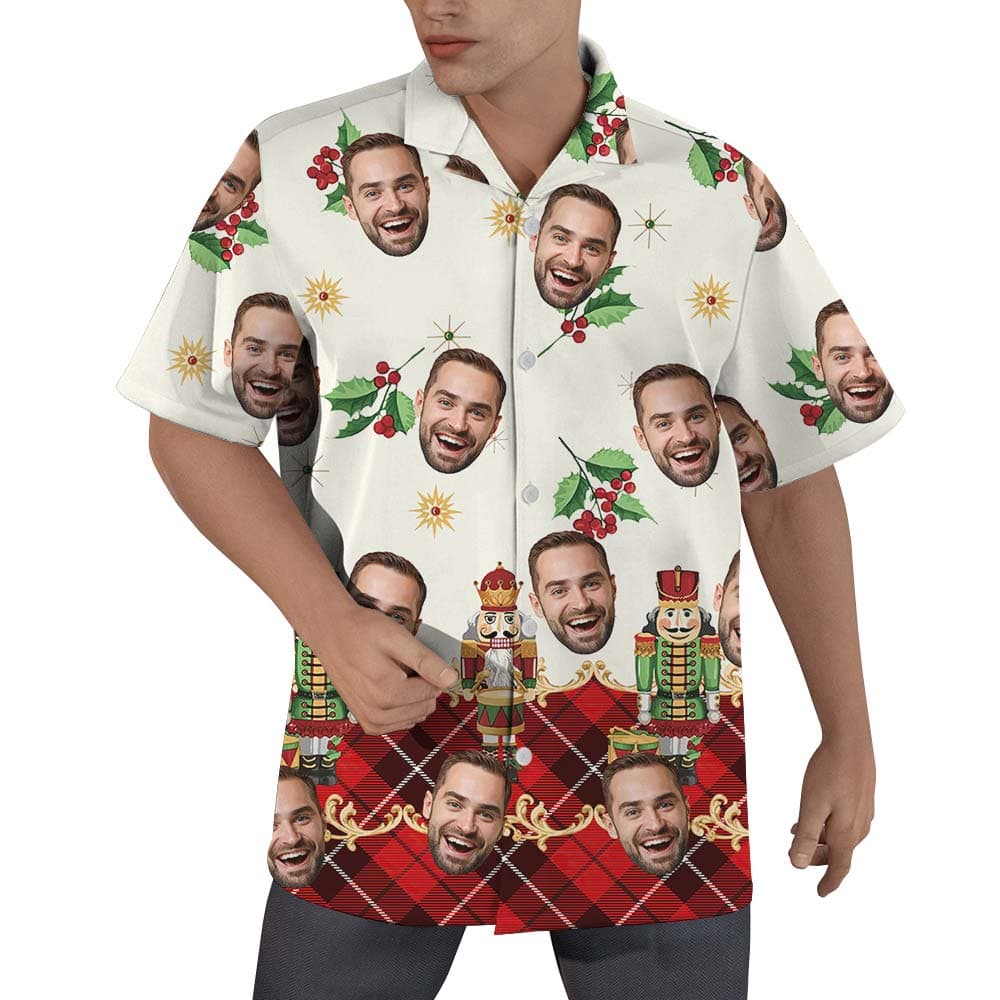 Nutcracker Custom Face Men Hawaiian Shirt
