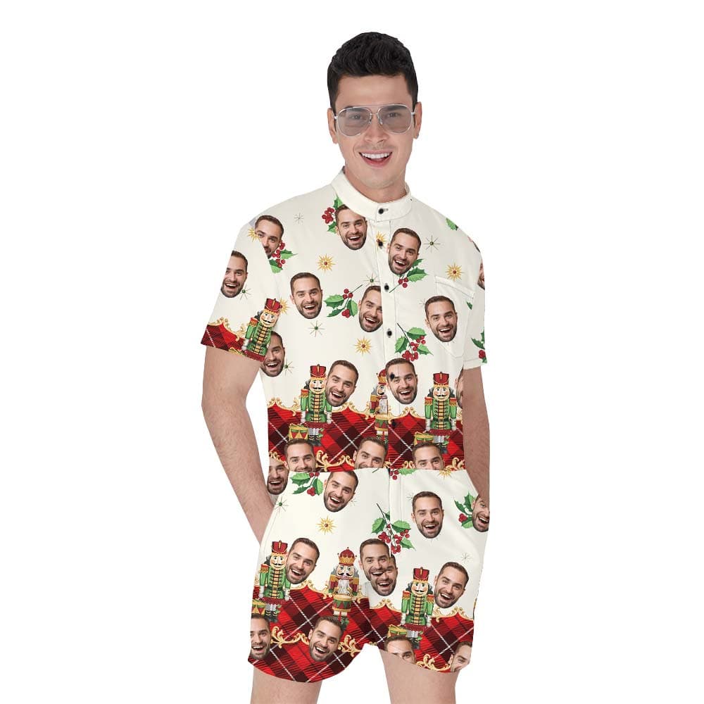 Personalized Nutcracker Men's Romper For Vacation