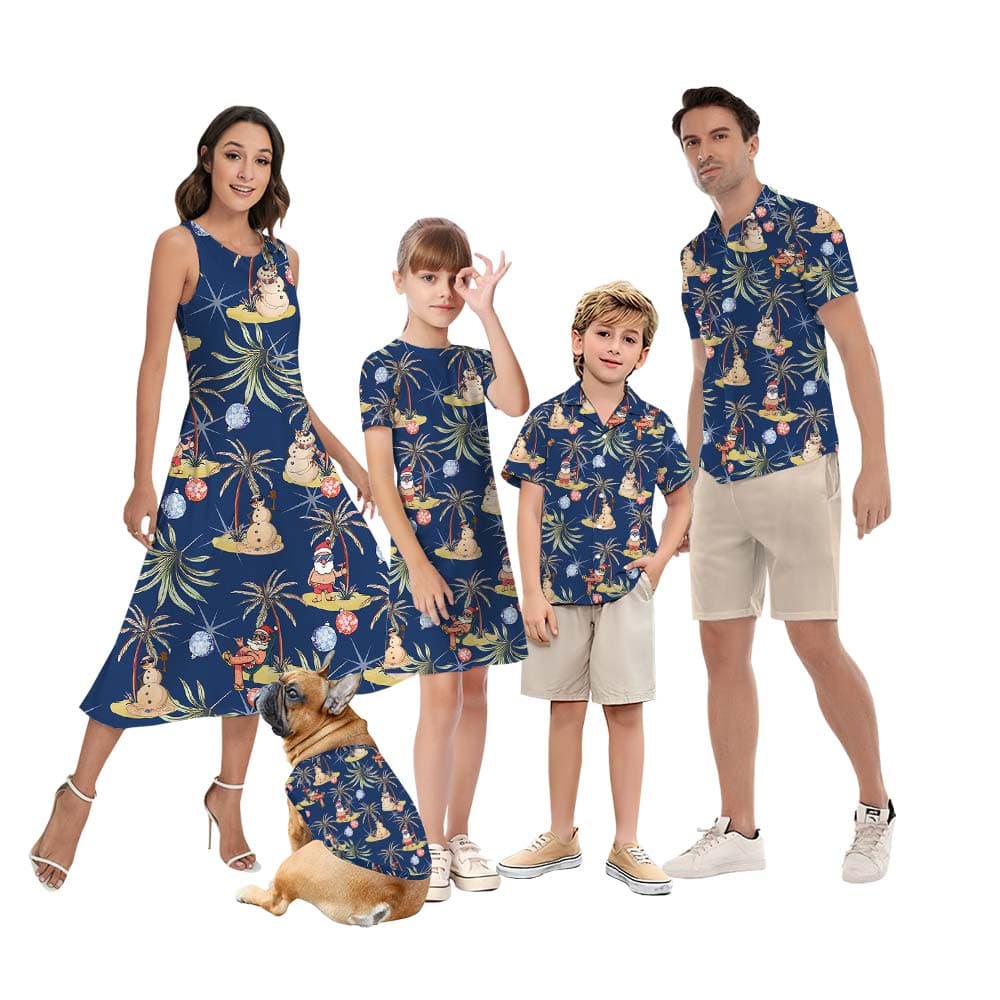 Christmas Santa Matching Family Set For Vacation