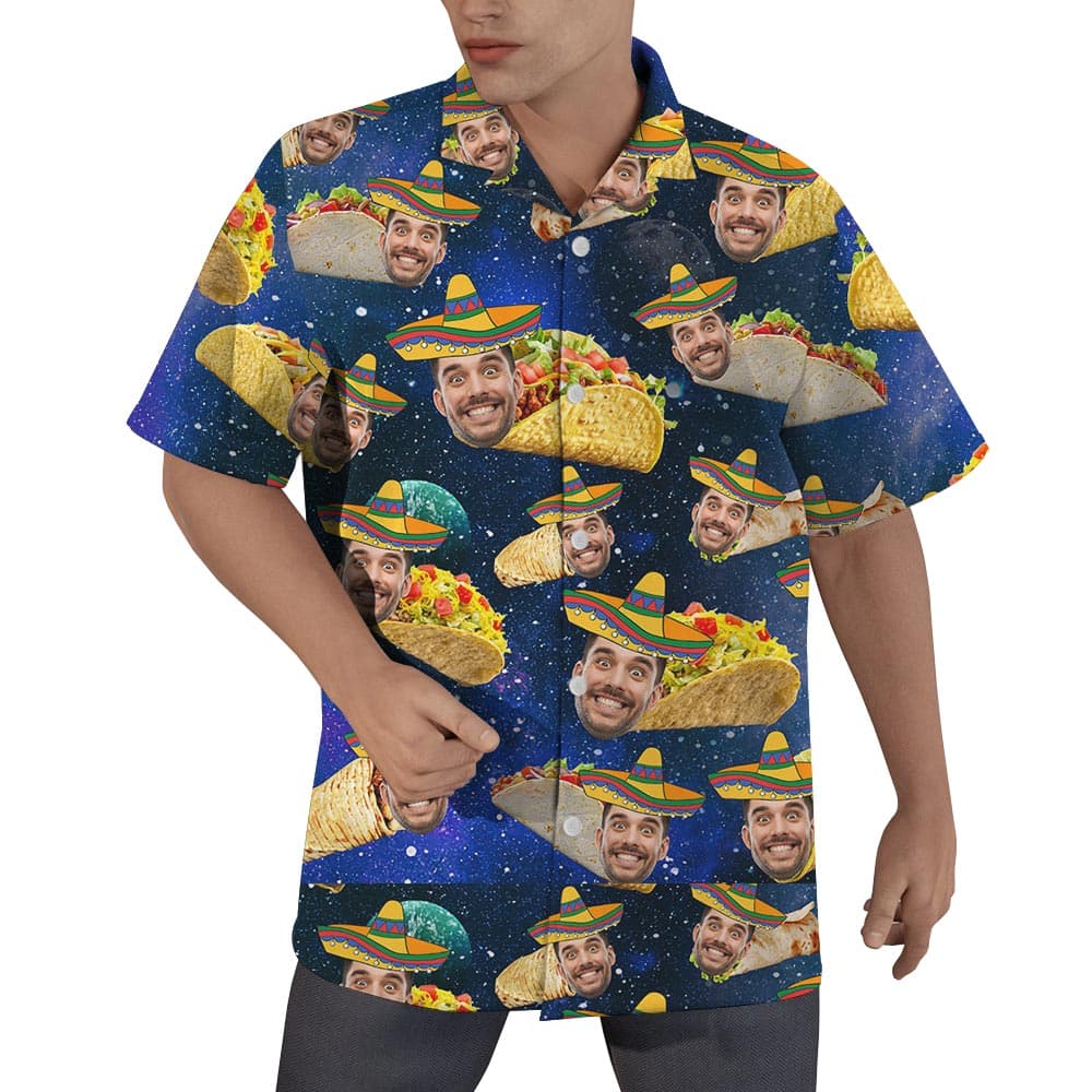 Taco Custom Face Hawaiian Shirts Men