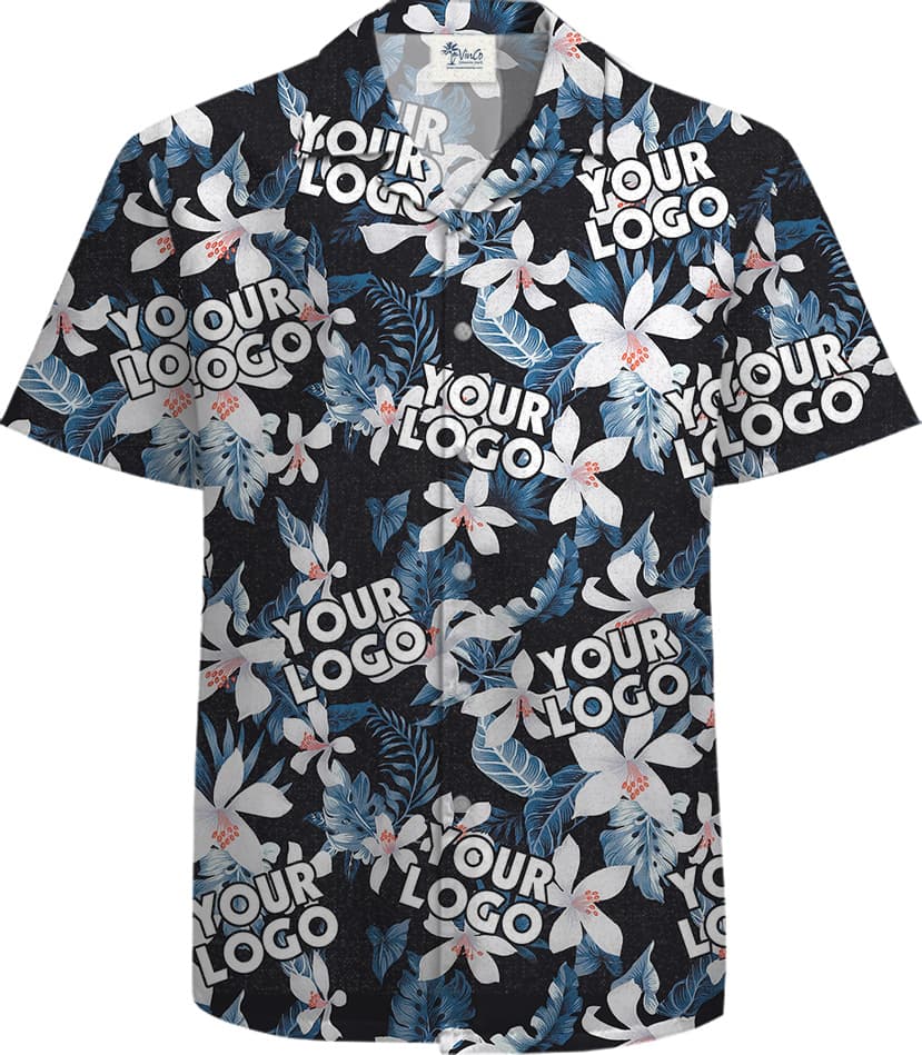 100% Cotton Tropical Men’s Shirt with Custom Logo2