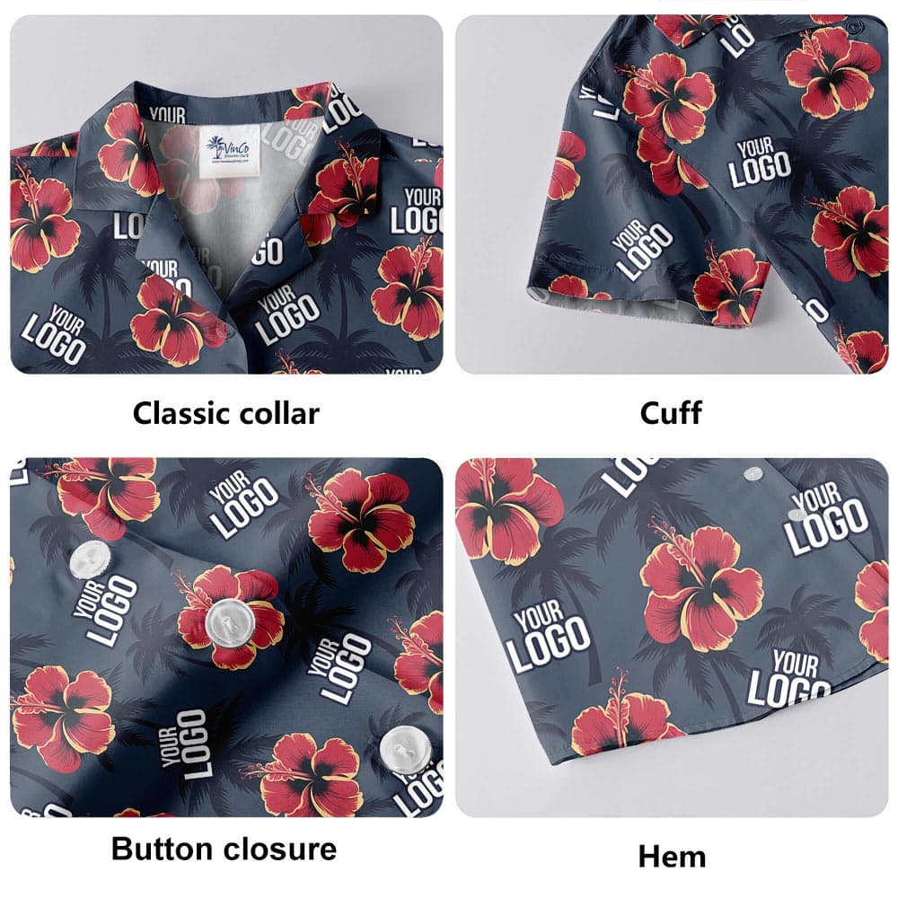 The amazing quality of a Custom Hawaiian shirt with logo