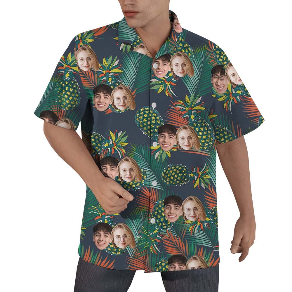 Custom Pineapple Hawaiian Shirt With Faces