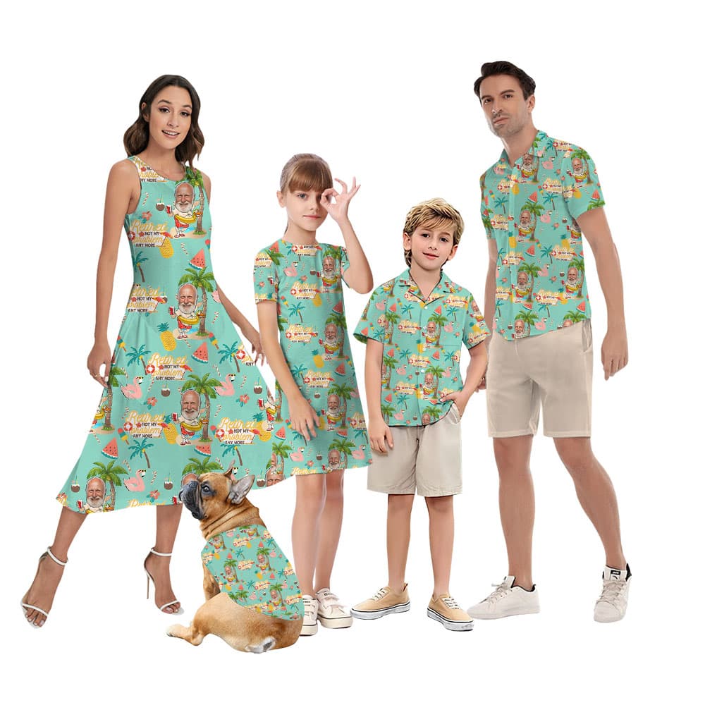 Retirement Hawaiian Clothes For Family With Custom Face6