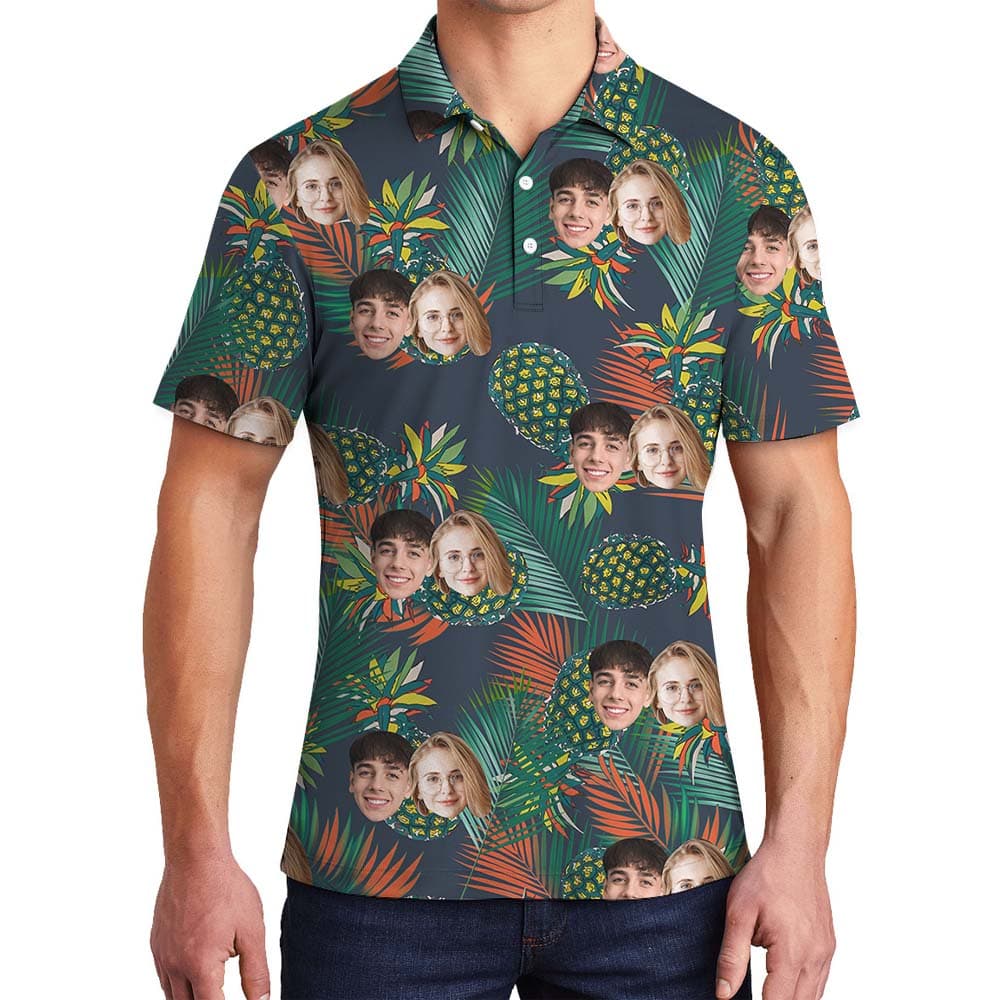 Unique Pineapple Aloha Men's Polo Shirt