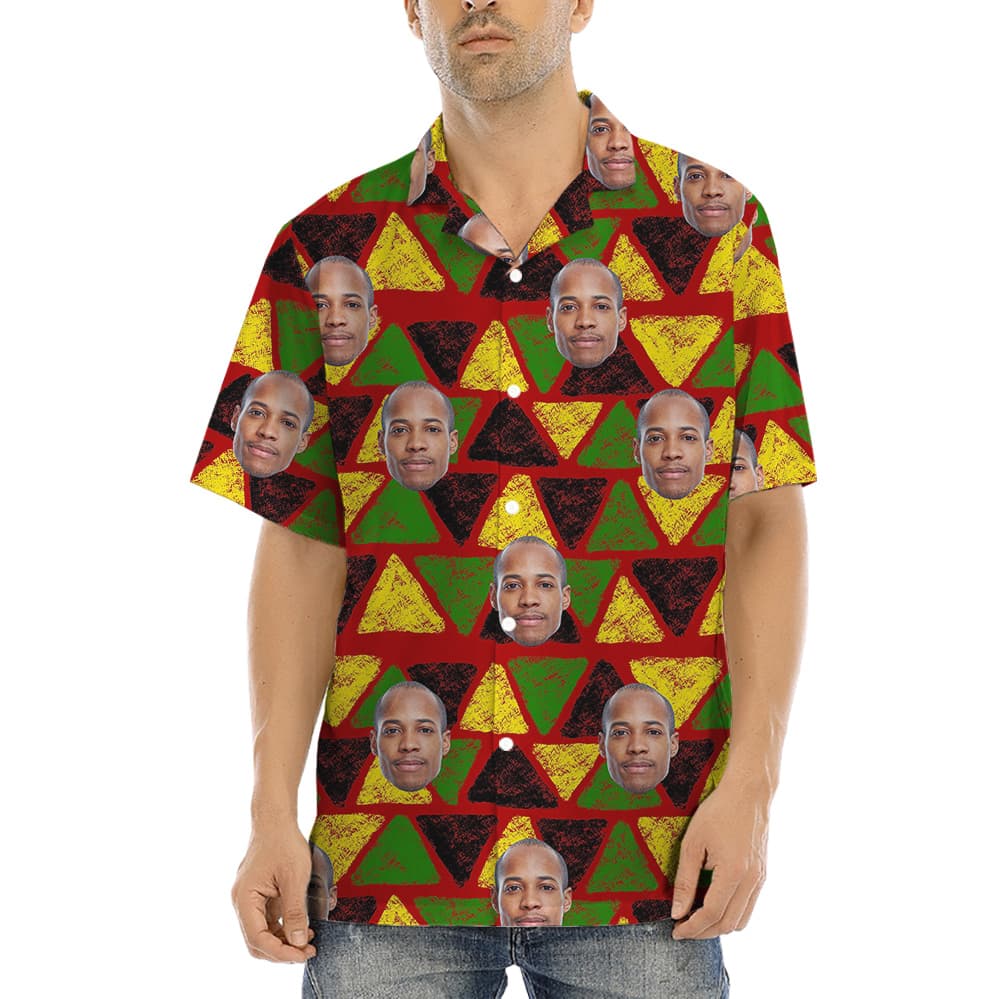 A Tropical Shirt with Juneteenth Feature