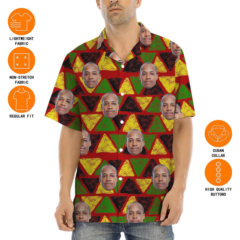 A Tropical Shirt with Juneteenth Feature