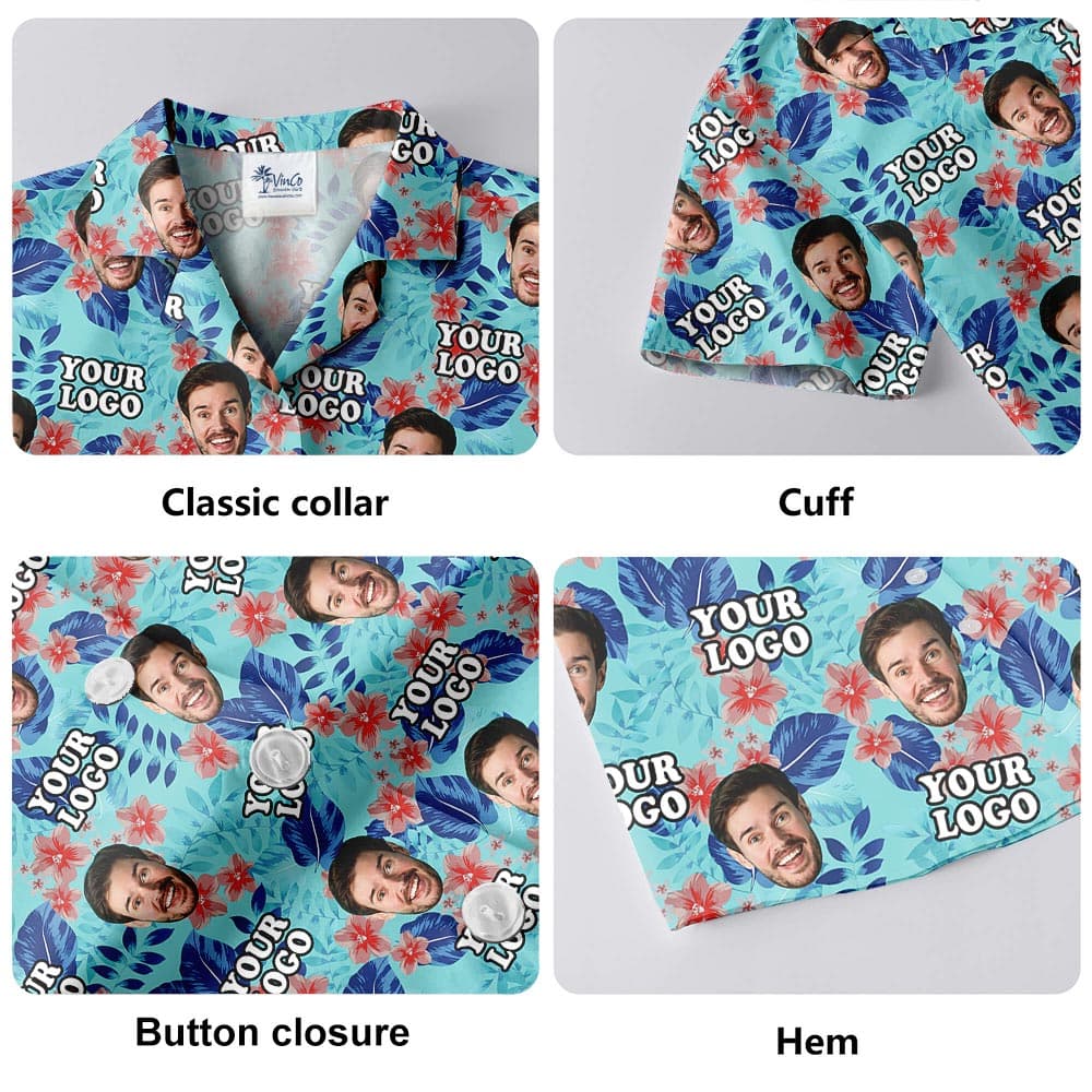 Custom Hawaiian shirt details